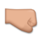 Right-Facing Fist: Medium Skin Tone