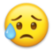Sad but Relieved Face