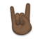 Sign of the Horns: Dark Skin Tone