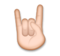 Sign of the Horns: Medium-Light Skin Tone
