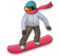 Snowboarder: Dark Skin Tone