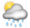 Sun Behind Rain Cloud