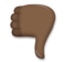 Thumbs Down: Dark Skin Tone