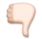 Thumbs Down: Light Skin Tone