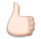 Thumbs Up: Light Skin Tone