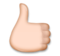 Thumbs Up: Medium-Light Skin Tone