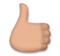 Thumbs Up: Medium Skin Tone