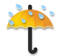 Umbrella with Rain Drops
