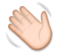Waving Hand: Medium-Light Skin Tone