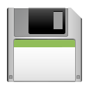 White Hard Shell Floppy Disk White Hard Shell Floppy Disk