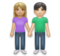 Woman and Man Holding Hands: Medium-Light Skin Tone, Light Skin Tone