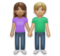 Woman and Man Holding Hands: Medium Skin Tone, Medium-Light Skin Tone