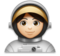 Woman Astronaut: Light Skin Tone