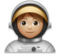 Woman Astronaut: Medium-Light Skin Tone