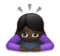 Woman Bowing: Dark Skin Tone