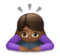 Woman Bowing: Medium-Dark Skin Tone