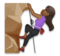 Woman Climbing: Medium-Dark Skin Tone