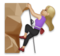 Woman Climbing: Medium-Light Skin Tone