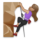 Woman Climbing: Medium Skin Tone