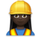 Woman Construction Worker: Dark Skin Tone
