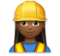 Woman Construction Worker: Medium-Dark Skin Tone