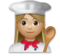 Woman Cook: Medium-Light Skin Tone