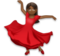 Woman Dancing: Medium-Dark Skin Tone