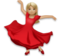 Woman Dancing: Medium-Light Skin Tone