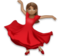 Woman Dancing: Medium Skin Tone