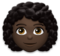 Woman: Dark Skin Tone, Curly Hair