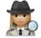 Woman Detective: Medium-Light Skin Tone Woman Detective: Medium-Light Skin Tone