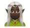 Woman Elf: Dark Skin Tone