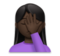 Woman Facepalming: Dark Skin Tone