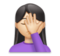 Woman Facepalming: Light Skin Tone