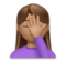 Woman Facepalming: Medium Skin Tone