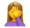 Woman Facepalming