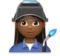 Woman Factory Worker: Medium-Dark Skin Tone
