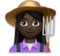 Woman Farmer: Dark Skin Tone