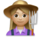 Woman Farmer: Medium-Light Skin Tone