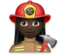 Woman Firefighter: Dark Skin Tone