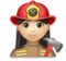 Woman Firefighter: Light Skin Tone