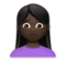 Woman Frowning: Dark Skin Tone