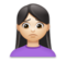 Woman Frowning: Light Skin Tone