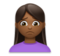 Woman Frowning: Medium-Dark Skin Tone