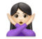 Woman Gesturing No: Light Skin Tone