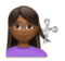 Woman Getting Haircut: Medium-Dark Skin Tone