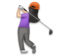 Woman Golfing: Light Skin Tone Woman Golfing: Light Skin Tone