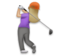 Woman Golfing: Medium-Light Skin Tone Woman Golfing: Medium-Light Skin Tone