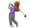 Woman Golfing: Medium Skin Tone Woman Golfing: Medium Skin Tone