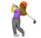 Woman Golfing